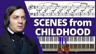 ⚝ Schumann - Scenes from Childhood [piano + sheet music]