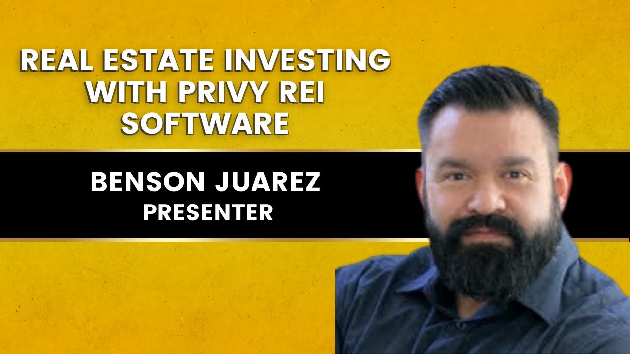 Real Estate Investing with Privy REI Software w/ Benson Juarez Black