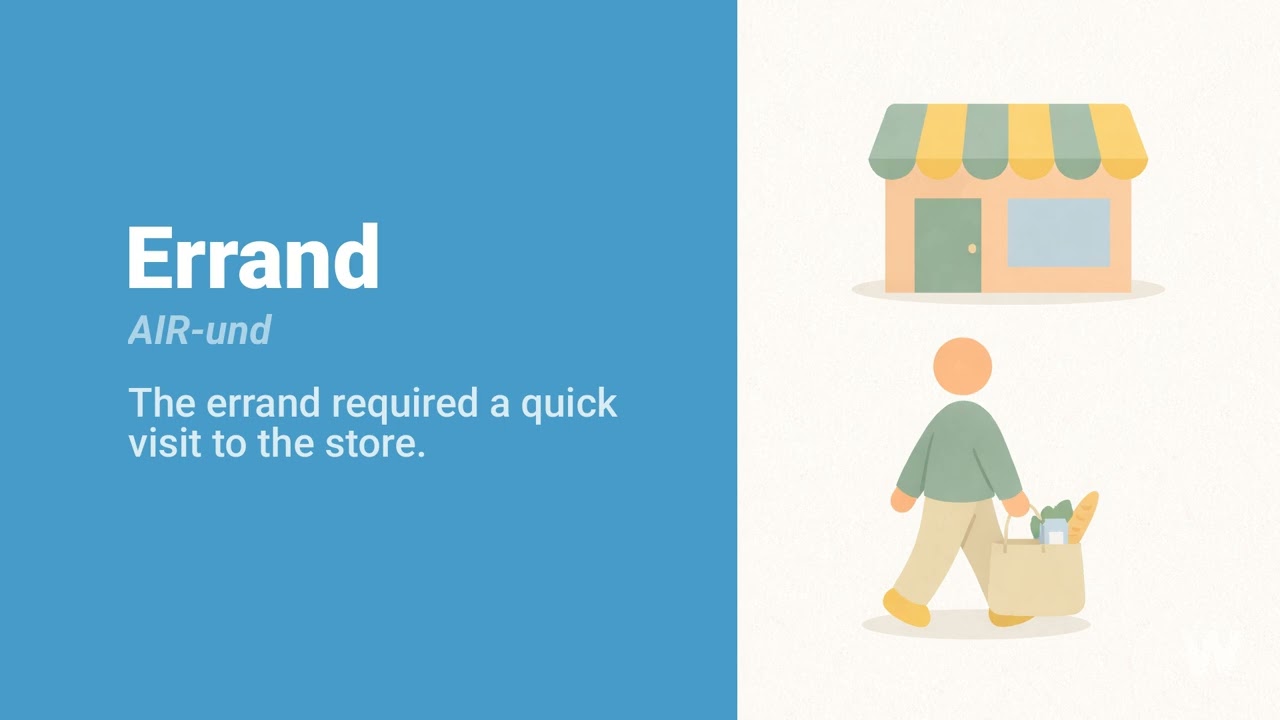 How to Pronounce Errand?