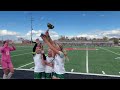The Kelly Walsh girls celebrate their 2-0 shutout of Natrona County in Tuesday's Casper Cup.