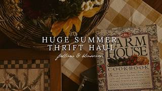 Huge Summer Thrift Haul | Slow Living Vlog on the Homestead
