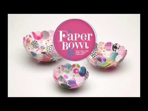  Craft-tastic Paper Bowls — DIY Bowl-Making Paper Craft Kit —  Makes 3 Different Sizes — For Kids Ages 8+ : Arts, Crafts & Sewing