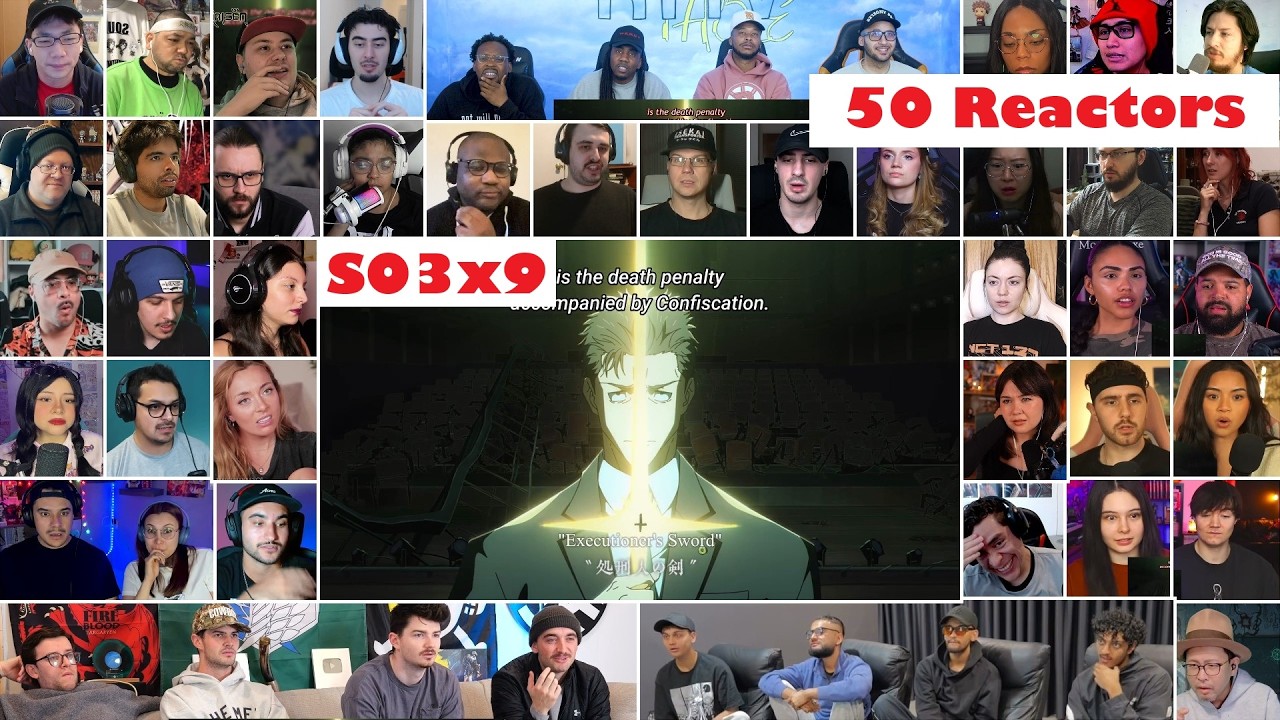 [50 Reactors] YUJI VS HIGURUMA!!! Jujutsu Kaisen Season 3 Episode 9 MEGA Reaction Mashup -呪術廻戦 3期 9話