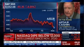 Arthur Cashin of UBS says watch the 4000 on S P and 150 on Apple 2022 05 09
