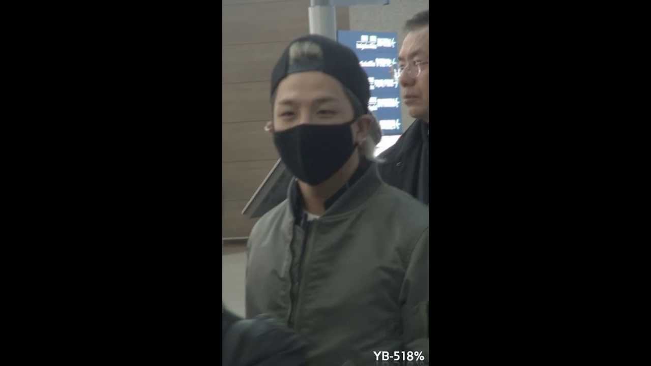 131114 TAEYANG leaving for Narita (YB-518% fan cam.)