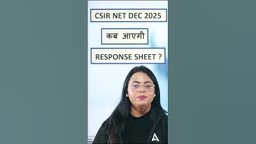 Response sheet kab ayegi ? #csirnetadda247 #csirnetdec2025 #csirnet