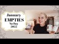 What I Used in January | TheTopNote #nobuy #empties