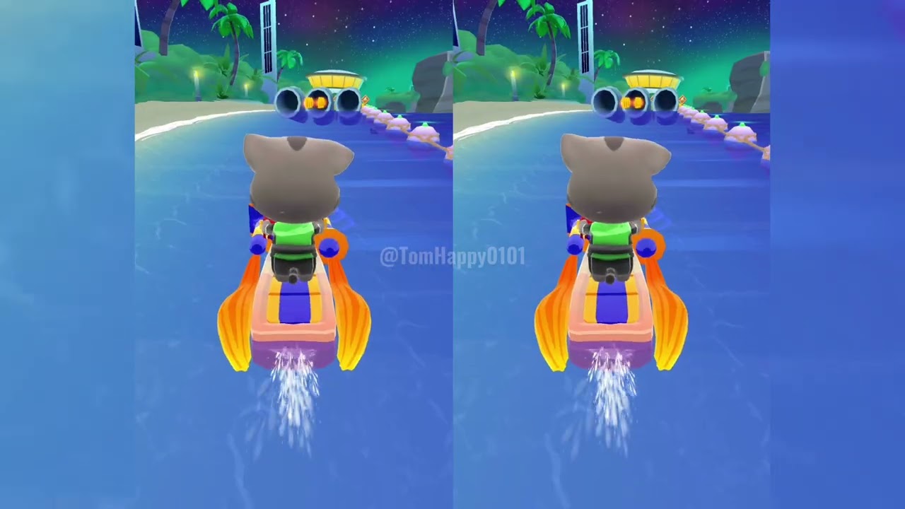 Talking Tom Jetski 2|Mini Race|Survival Race Gameplay (Android, iOS Game) #tomhappy 