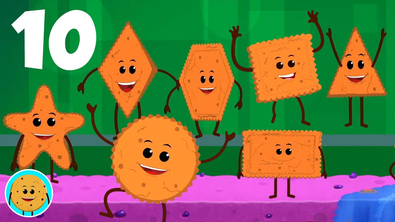 Ten Little Shapes Nursery Rhyme and Counting Song for Children