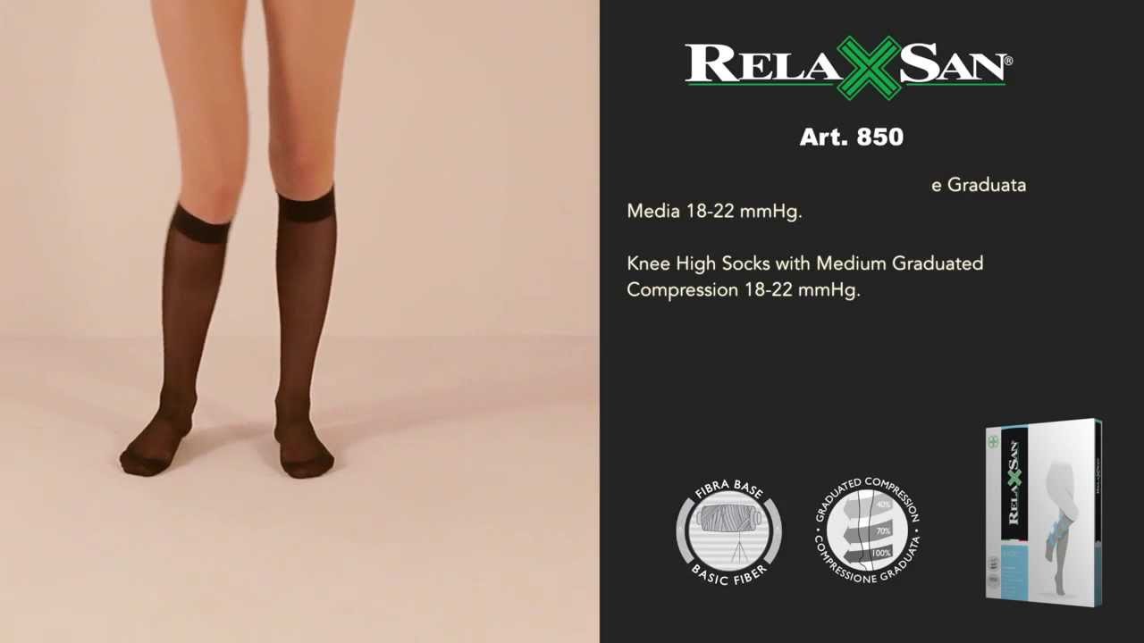 Relaxsan Basic 850-140 denier moderate support knee high socks 18-22 mmHg