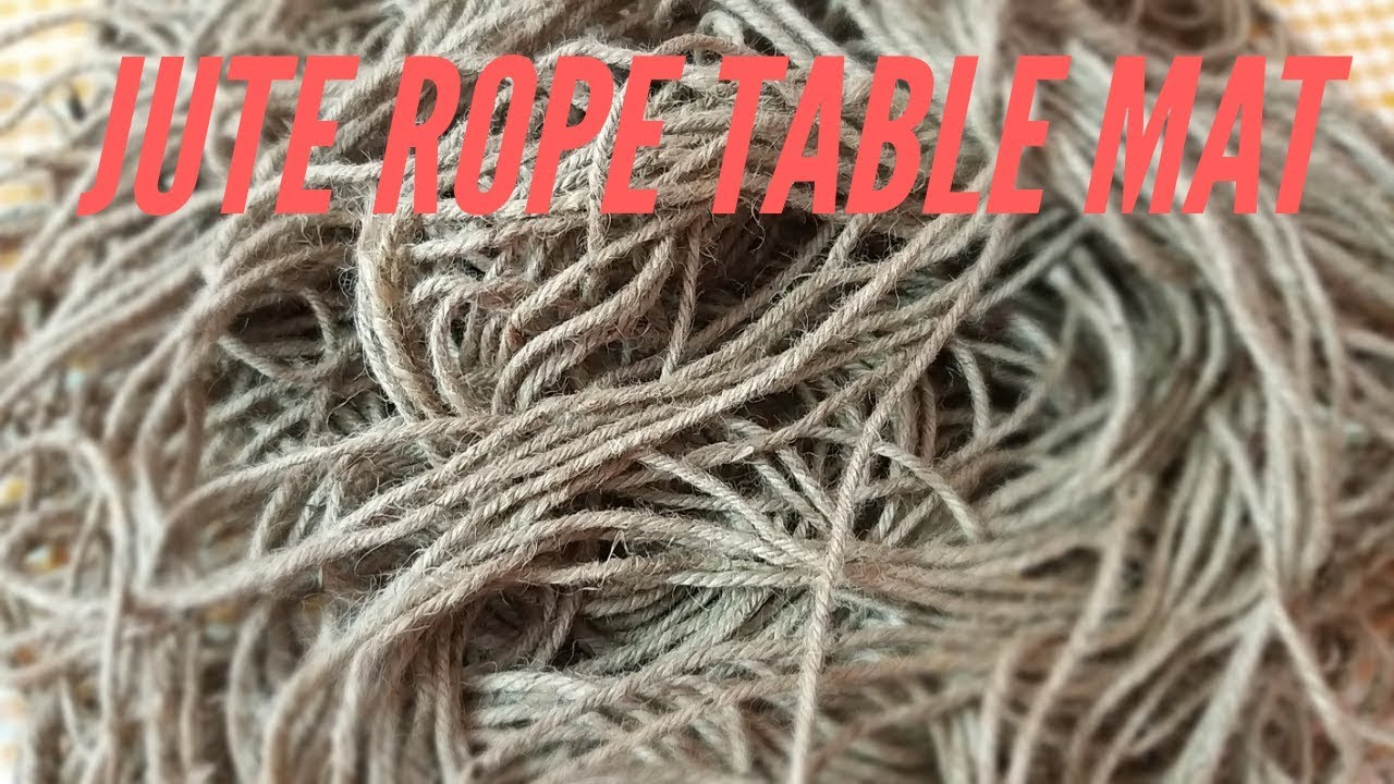 DIY Homemade Jute Rope Table Mat ചണം കയർ Table MatLow Waste Table Mat