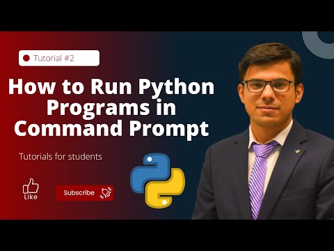 How to run Python programs in command prompt | Python Tutorials for Beginners