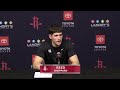 Reed Sheppard with a Press Conference vs Cavs