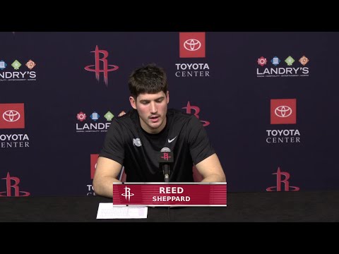 Reed Sheppard with a Press Conference vs Cavs