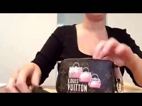 Authentic Louis Vuitton mini pochette what fits in my bag - YouTube