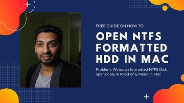 Open Windows NTFS formatted External drives on Mac for FREE | Tech Guide | How To