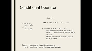 Conditional Operator - Branching