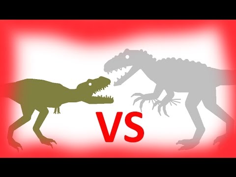 Indominus Rex Vs Tarbosaurus Dinosaurs Cartoons 