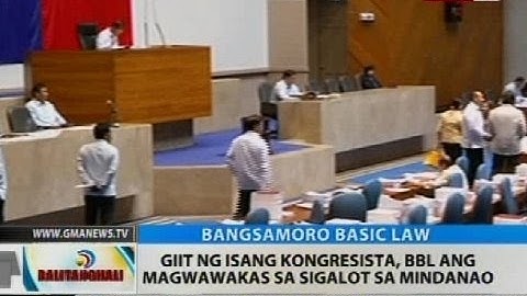 Giit ng isang kongresista, BBL ang magwawakas sa sigalot sa Mindanao