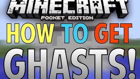 How To Get GHASTS in MCPE 0.11.0 For IOS & Android! Minecraft PE (Pocket Edition) Map!!
