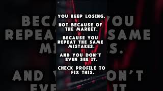 You repeat mistakes and don’t see it. Fix it. #tradingpsychology #daytrading #stockmarket