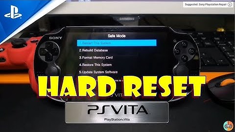 Sony PSVita HARD RESET Without PC - It Can Solve Software Issues. Applicable For Vita 1000 & 2000. 
