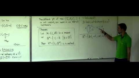 Lecture  7 . Matroids (Federico Ardila)