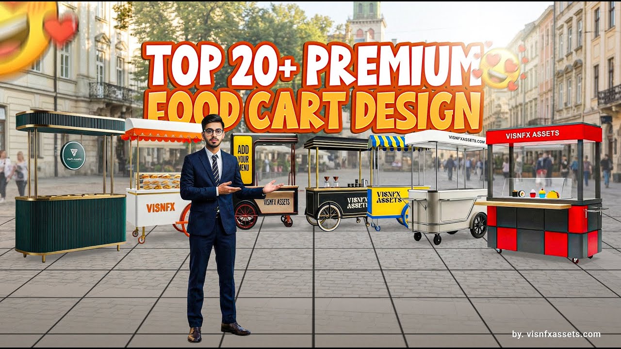 Top 25+ Premium Food Cart Design Ideas | Street Food Business Inspiration