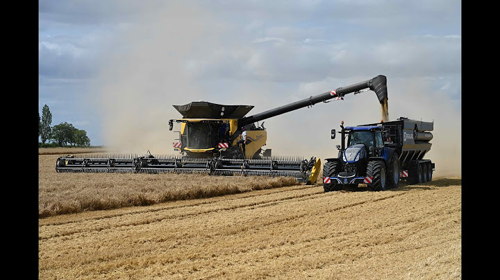 La CR11, nouvelle moissonneuse-batteuse de New Holland, en démonstration en Eure-et-Loir