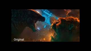 Godzilla And Kong Roar Off But With Different Roars.
