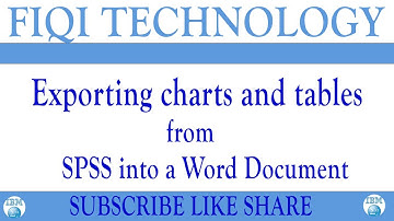 Exporting charts and tables from SPSS into a Word Document