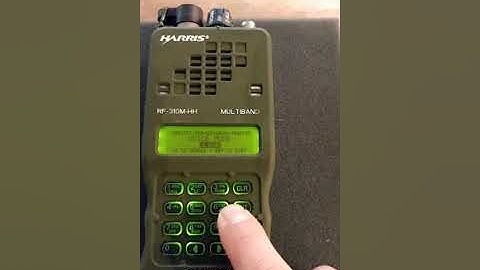 Harris RF-310M-HH Channel Programming Basics