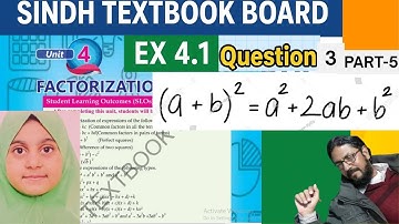 Ex 4.1 Q3 (Part V) | Factorization | Chapter 4 | Class 9 Maths Sindh Board | Exercise 4.1 Solution