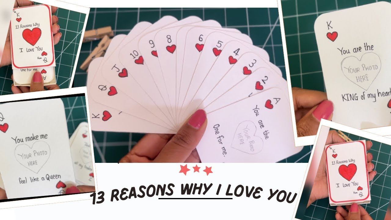 Play Card Theme I Love You card…❤️ | 13 Reasons Why I Love You Card