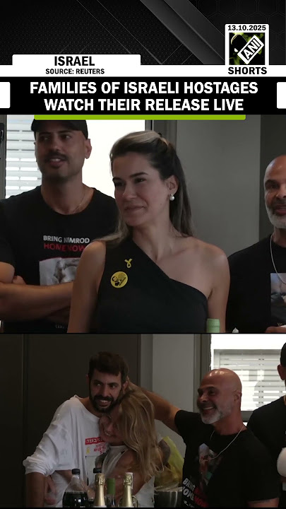Friends and families of Israeli hostages gather to watch their release live | Gaza peace deal