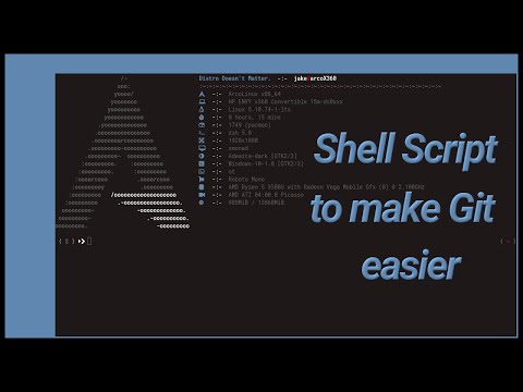 Linux shell script to improve git repo maintenance