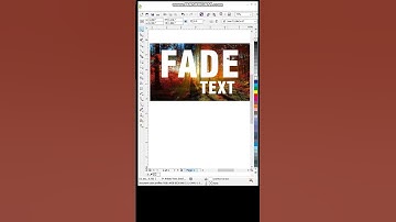 Create Fade and Shadow Text Effect in #coreldraw #fade #shadow #text #coreldesign