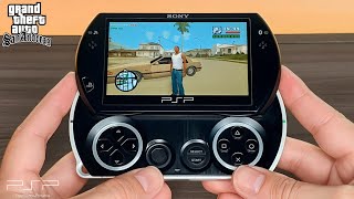 GTA San Andreas (SANDSTONE) - PSP GO Gameplay - Handheld