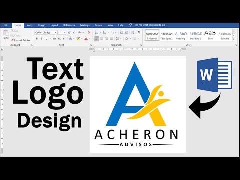 How to make Text Logo in Microsoft Office Word || Logo in Word