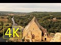 Beynac 4k dordogne france castle and town breathtaking views