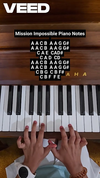 Mission Impossible Theme Song - Piano Tutorial by Siddhi