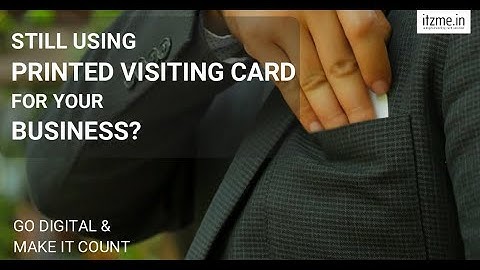 ITZME DIGITAL VISITING CARD I CREATE DIGITAL VISITING CARD NOW I DIGITAL BUSINESS CARD