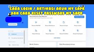Cara Login Dan Aktivasi Akun Di Website Aplikasi My SAPK BKN