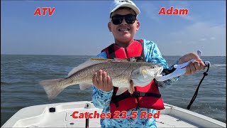 ATV Adam bay fishing in arroyo city, tx 2026 catching redfish and trout.