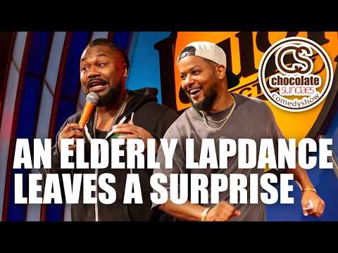 Old Lady Lap Dance - Comedians Ron G & Clayton Thomas - Chocolate Sundaes Comedy Show