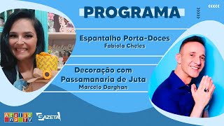 ESPANTALHO PORTA-DOCES E DECORAÇÃO COM PASSAMANARIA DE JUTA