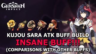 KUJOU SARA ATK BUFF BUILD! MAKE YOUR MAIN DPS MORE STRONGER! - GENSHIN IMPACT #174