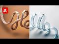 Create Stunning 3D Text from Different Materials | Adobe Firefly AI Prompts