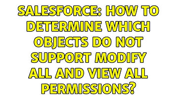 Salesforce: How to determine which objects do not support Modify All and View All permissions?