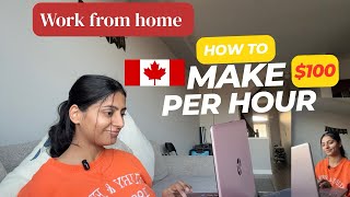 How to find work from home in Canada ? Side Hustle Jobs  | Earn extra dollars today #real_komal